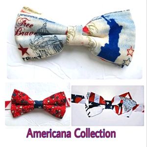 Lot of 3 Handmade Americana Bow ties. Patriot Style! Weddings, Events, Holidays!